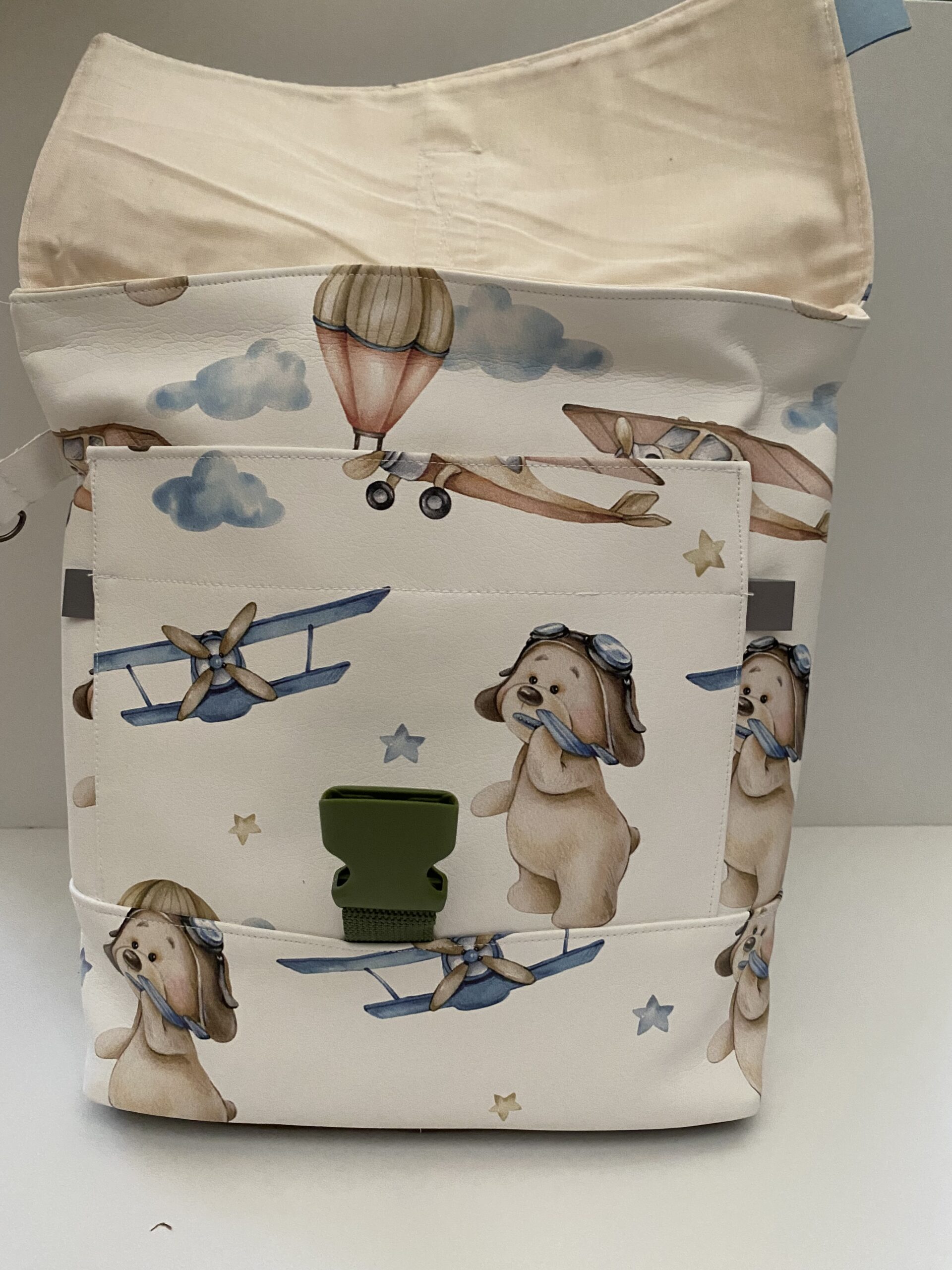 Kinderrucksack "Bär fliegt Doppeldecker" – Bild 5