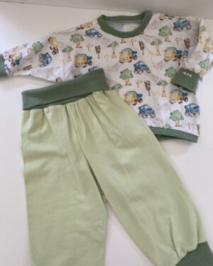 Hose/Pullover Set Auto Größe 62/68