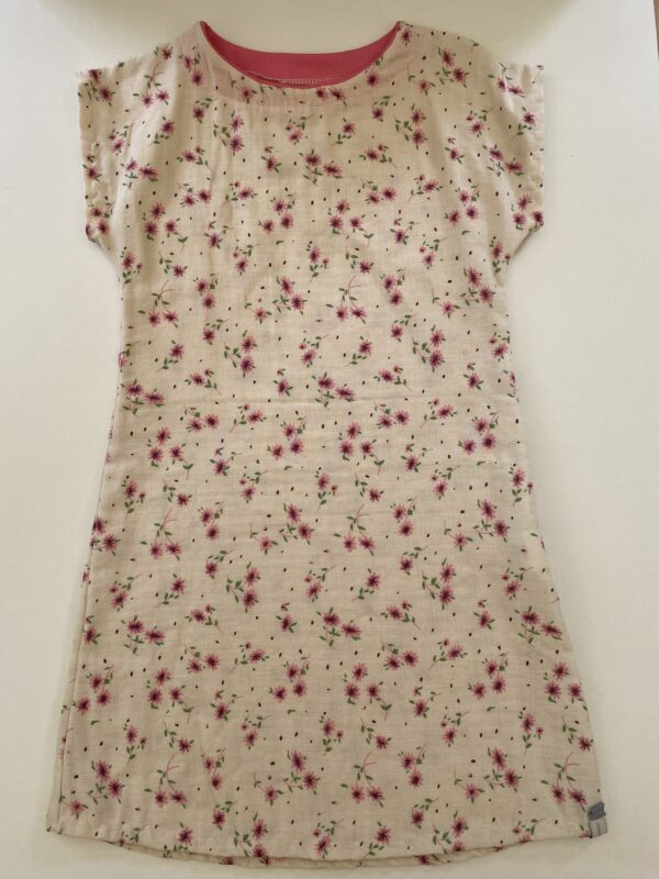 Mädchenkleid aus Slub-Musselin Größe 110/116