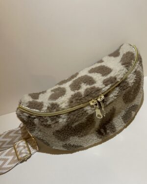 Leo Teddy Bauchtasche Beige-Braun